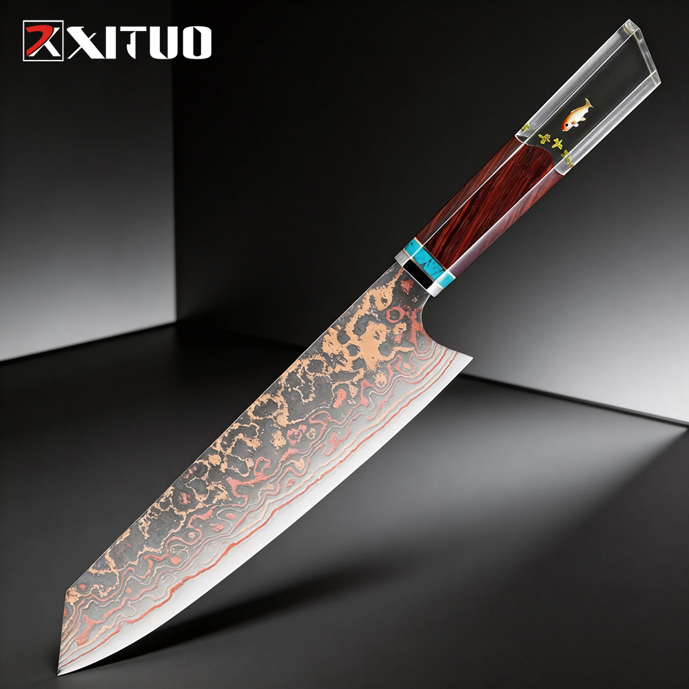 Home Cooking Chef - Kiritsuke Chef Knife,8 Inch, 37 Layers