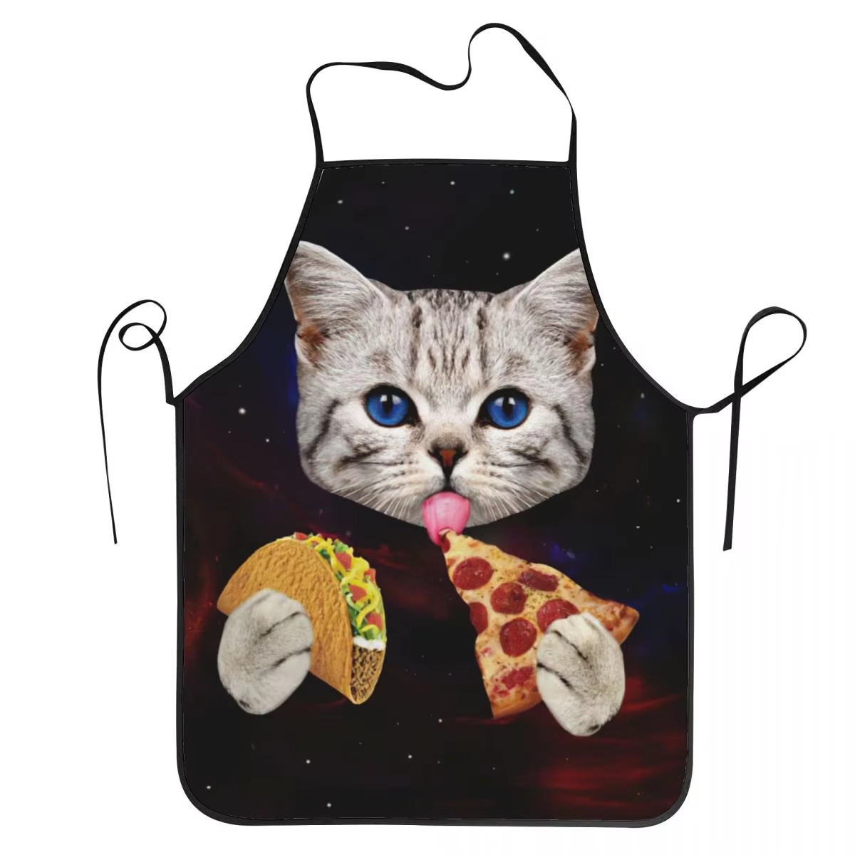 1PC Unisex Space Pizza Cat Apr - Home Cooking Chef บทวิจารณ์และราคา