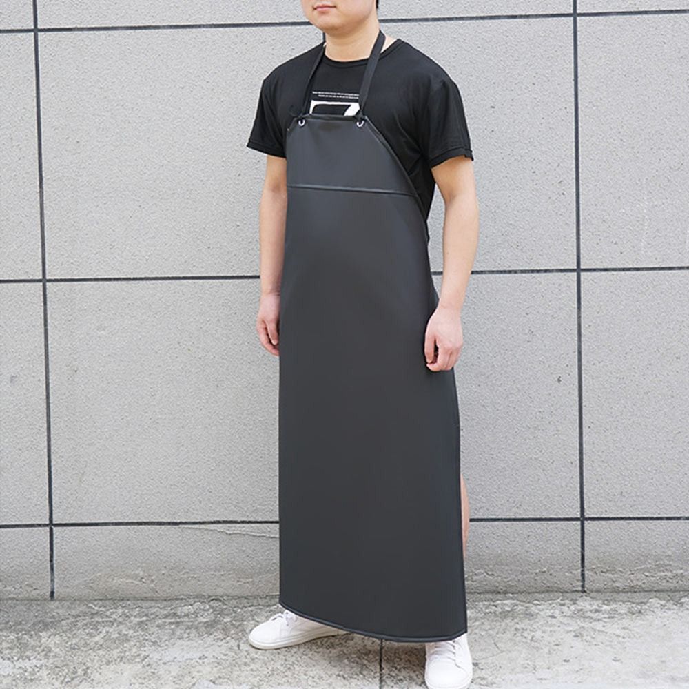 Soft PU Leather Kitchen Apron  - Home Cooking Chef บทวิจารณ์และราคา