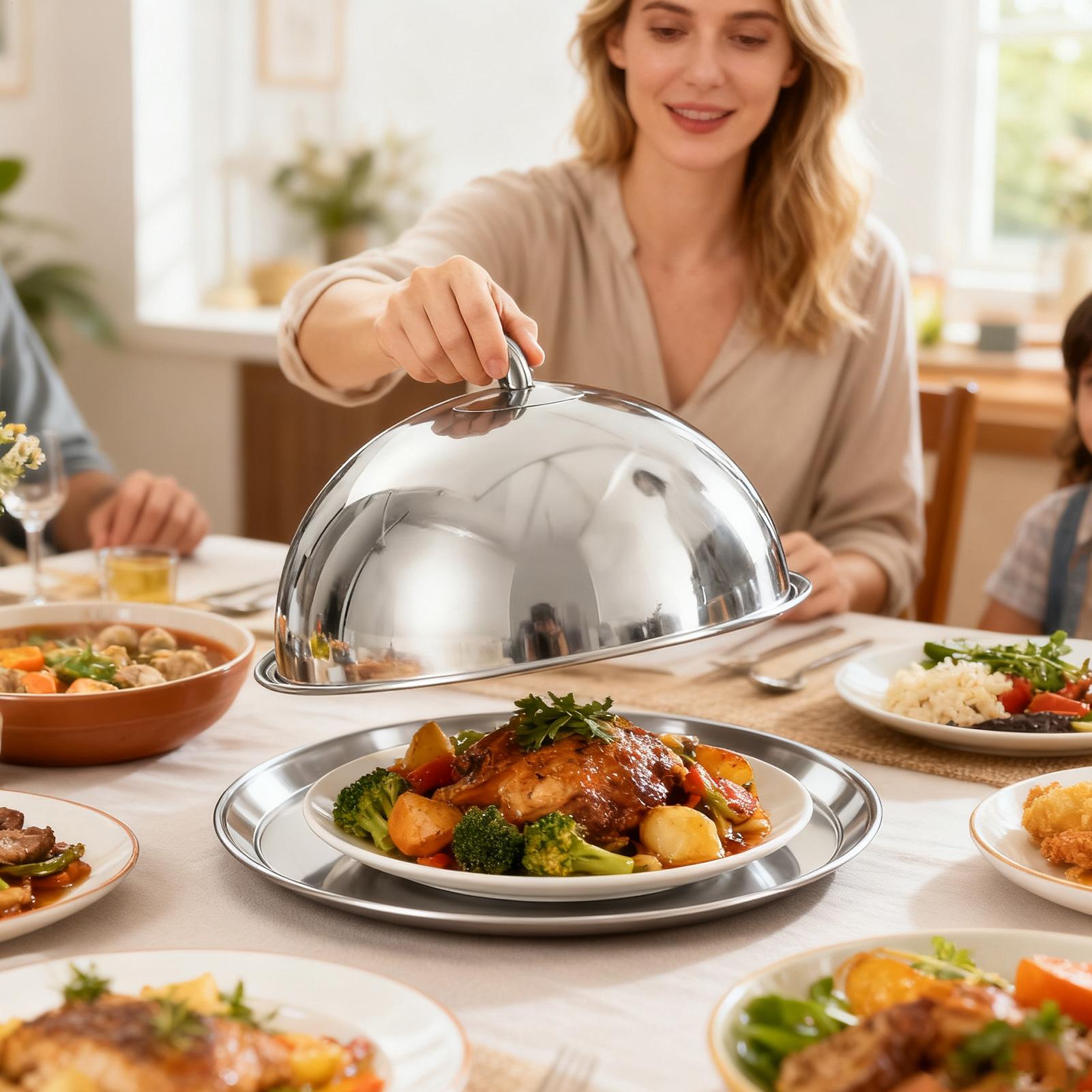 Basting Cover Round Plate Incl - Home Cooking Meal บทวิจารณ์และราคา