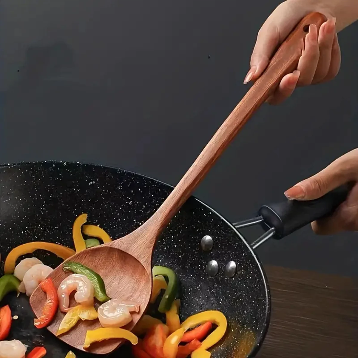 1pcs Home Spatula Wooden Spatu - Home Cooking Services บทวิจารณ์และราคา
