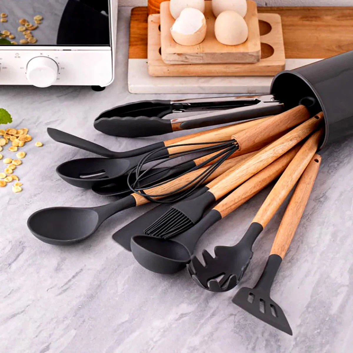 12Pcs Silicone Utensils Set No - Home Cooking Services บทวิจารณ์และราคา