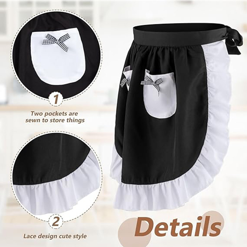 Elegant Lace Short Apron With  - Home Cooking Services บทวิจารณ์และราคา