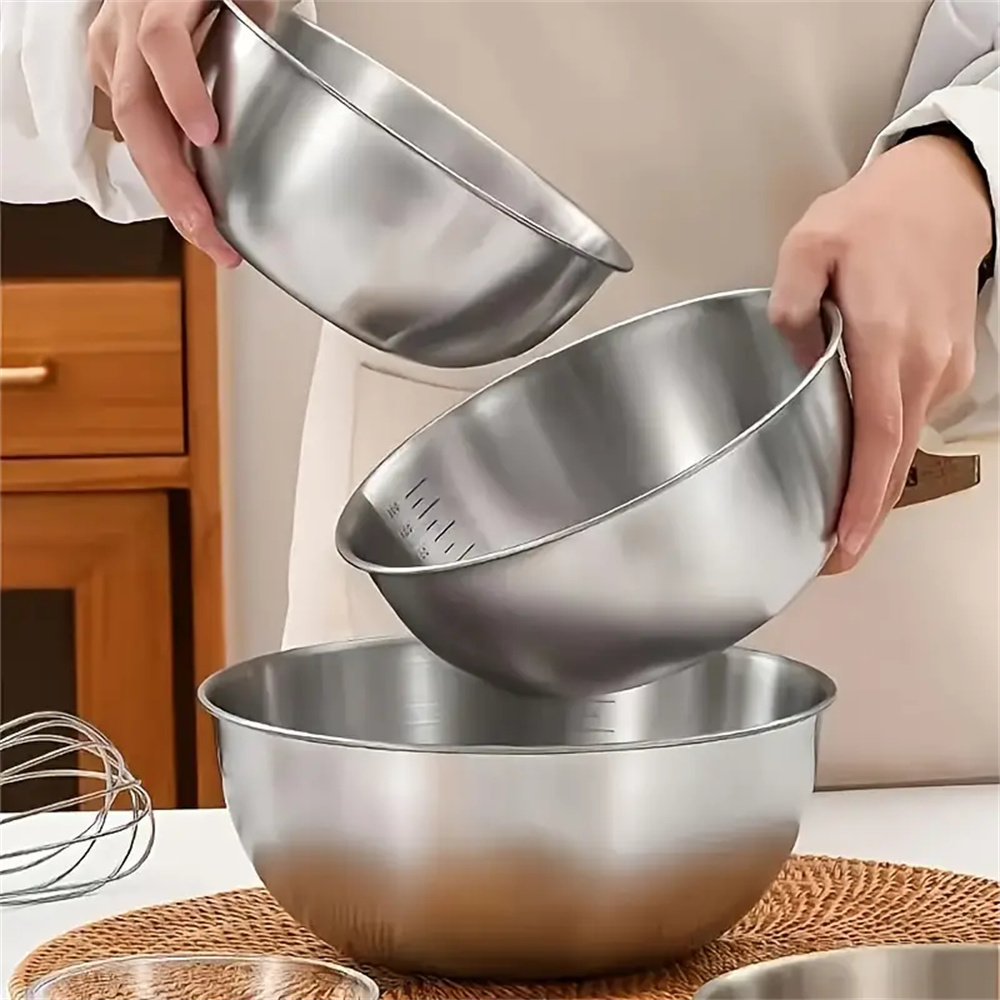 1-3 Stainless Steel Bowl Set w - Home Cooking Food บทวิจารณ์และราคา