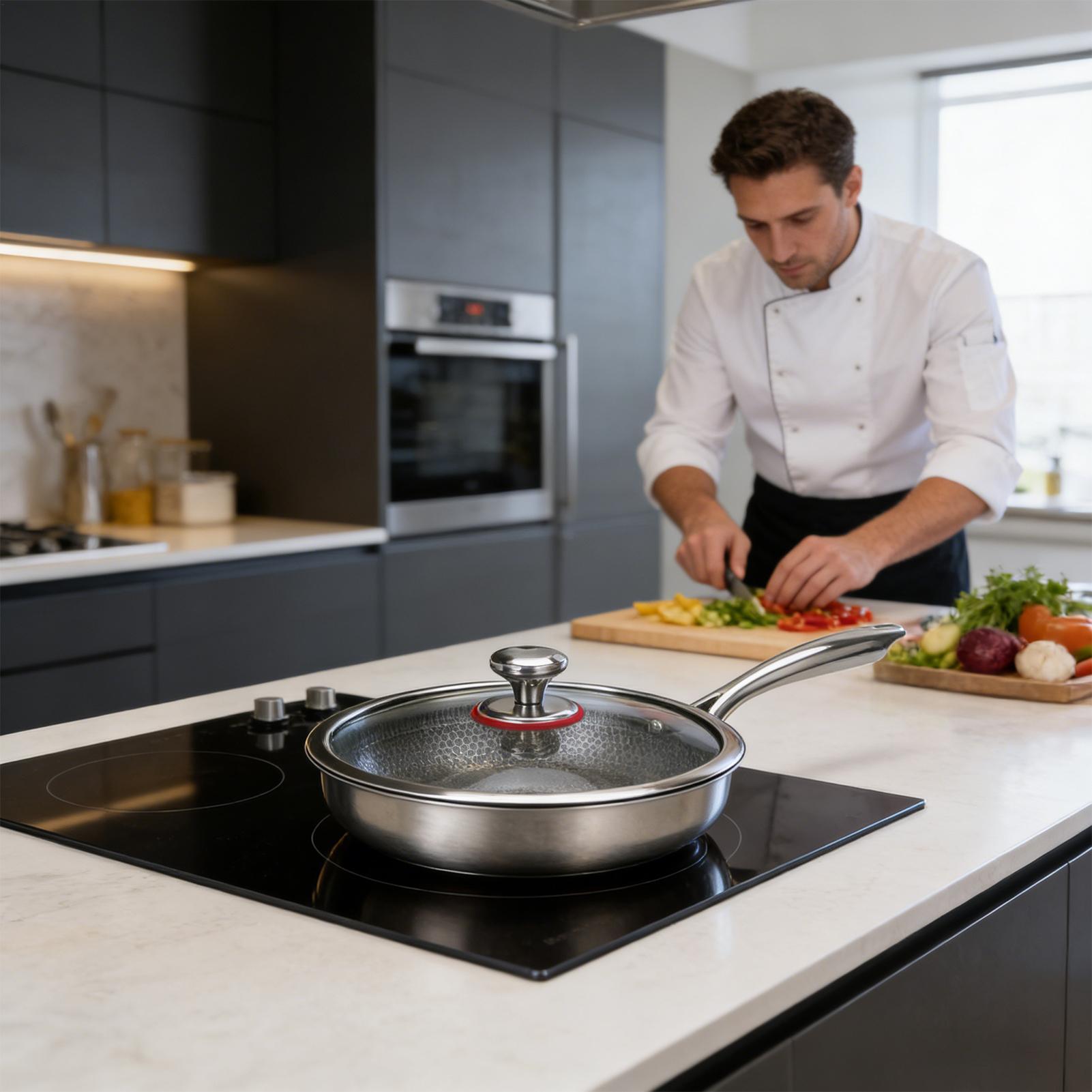 Titanium Cooking Pan Non-Stick - Home Cooking Meal บทวิจารณ์และราคา