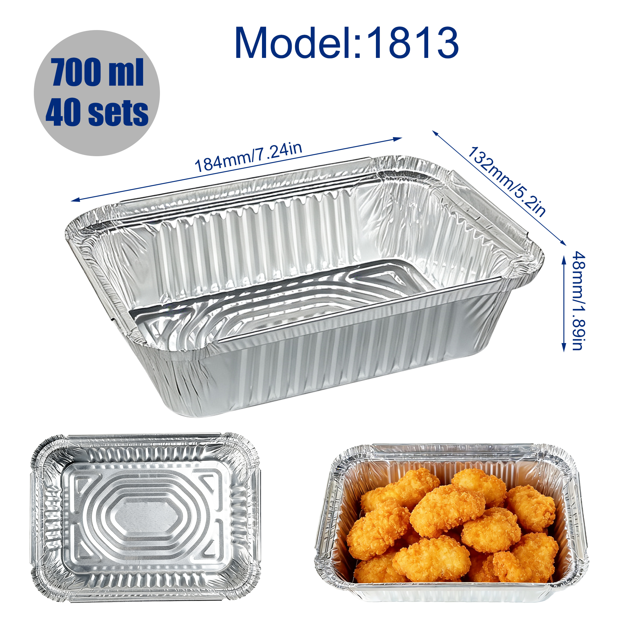40 Containers + 40 Lids, Silve - Home Cooking Meal บทวิจารณ์และราคา