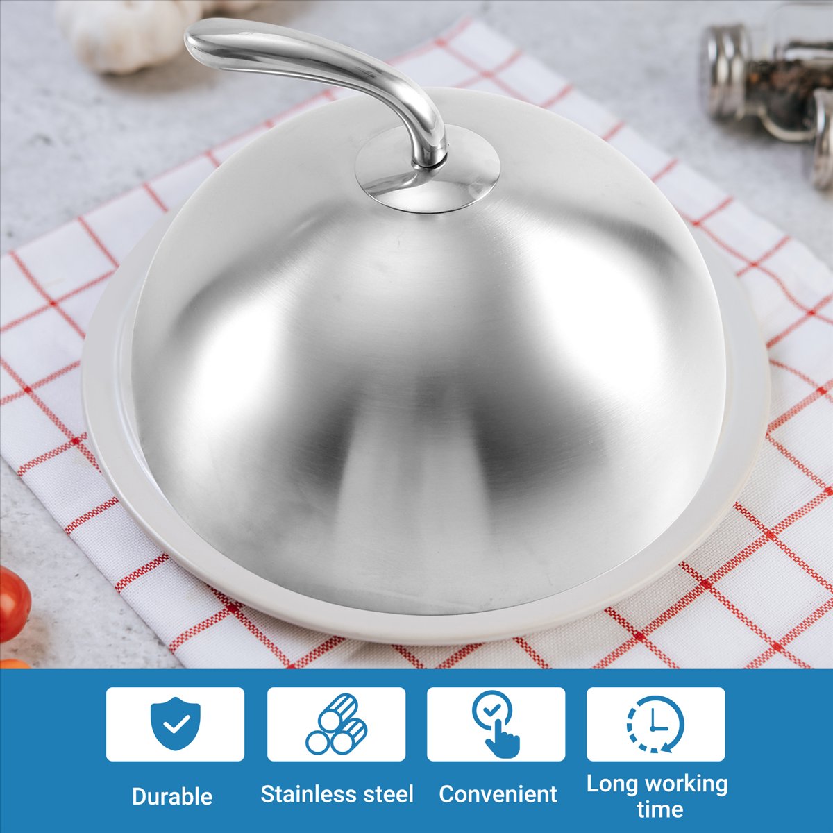 1Pcs 24cm Stainless Steel Stea - Home Cooking Meal บทวิจารณ์และราคา