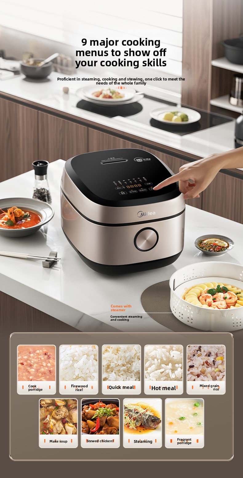 Midea 0 Coating IH Rice Cooker - Home Cooking Services บทวิจารณ์และราคา
