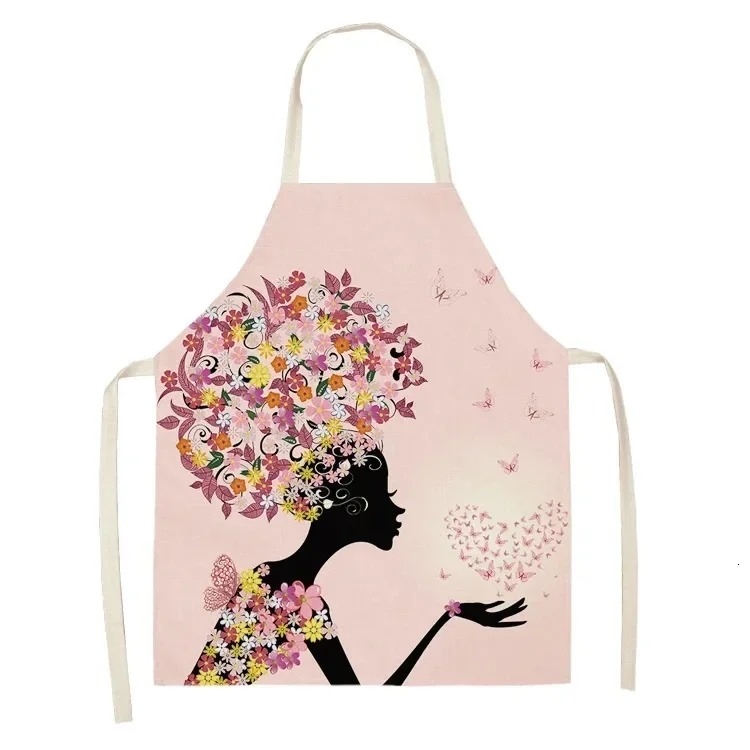 Women Kitchen Apron Floral Gir - Home Cooking Services บทวิจารณ์และราคา