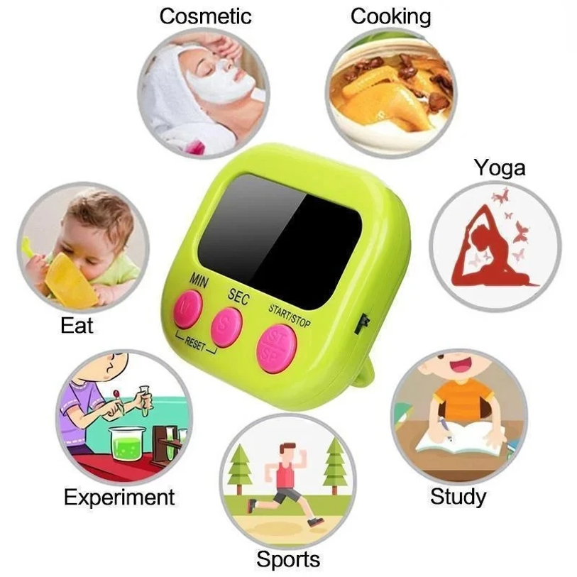 Kitchen Timer Magnetic LCD Dig - Home Cooking Services บทวิจารณ์และราคา