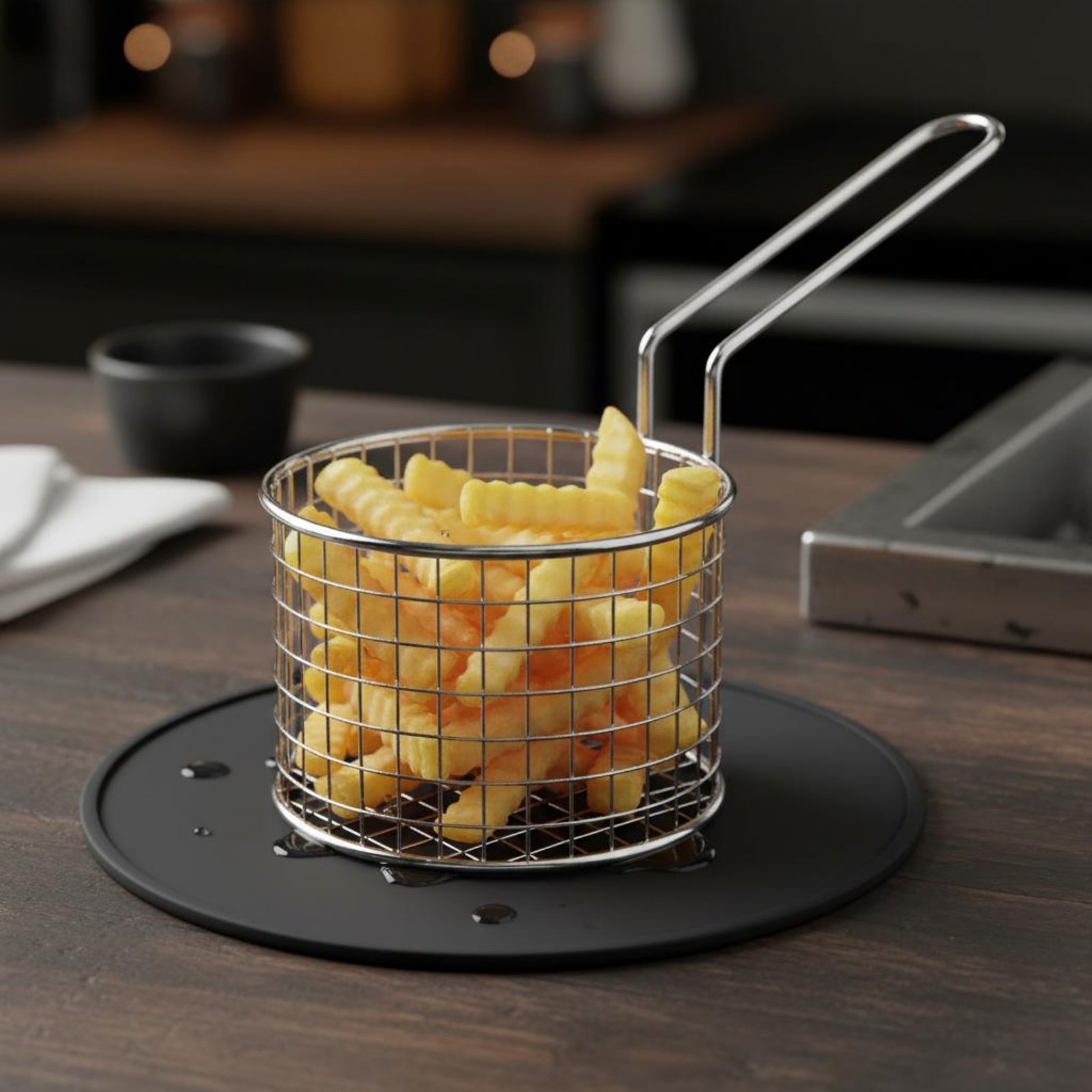 Stainless Steel Chip Basket Ea - Home Cooking Food บทวิจารณ์และราคา