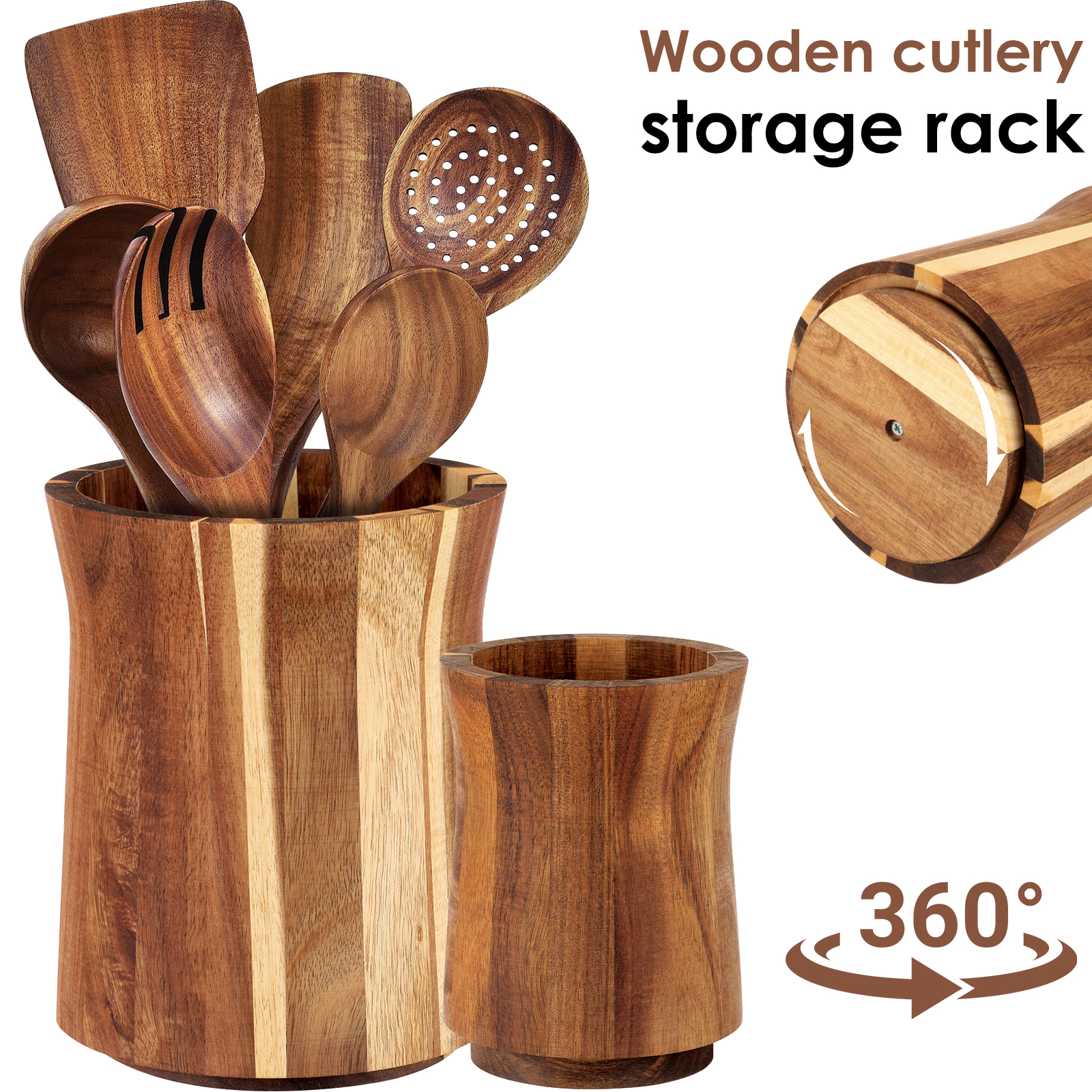 360° Rotating Utensil Holder W - Home Cooking Services บทวิจารณ์และราคา