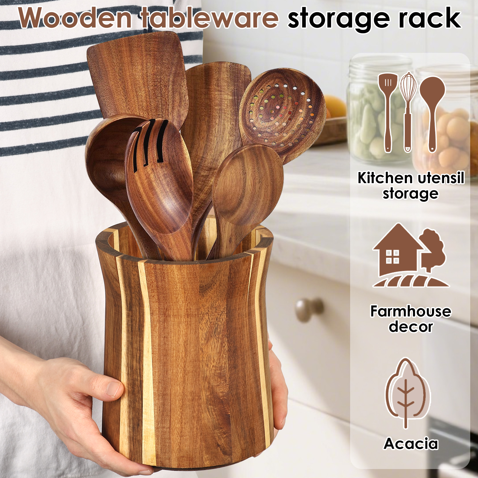 360° Rotating Utensil Holder W - Home Cooking Services บทวิจารณ์และราคา