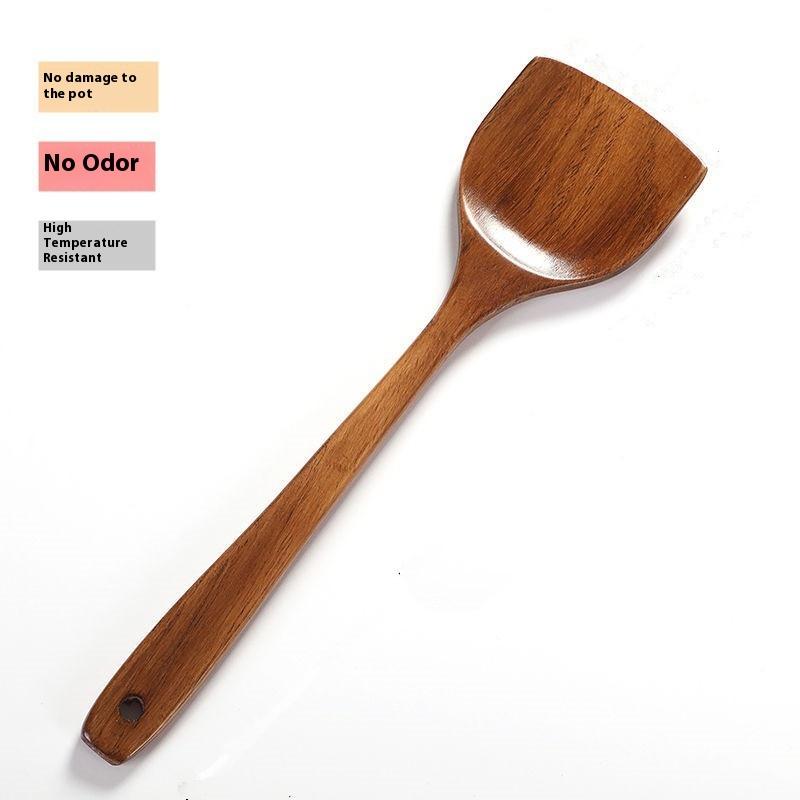 Wooden Spatula Long Handle Hea - Home Cooking Services บทวิจารณ์และราคา