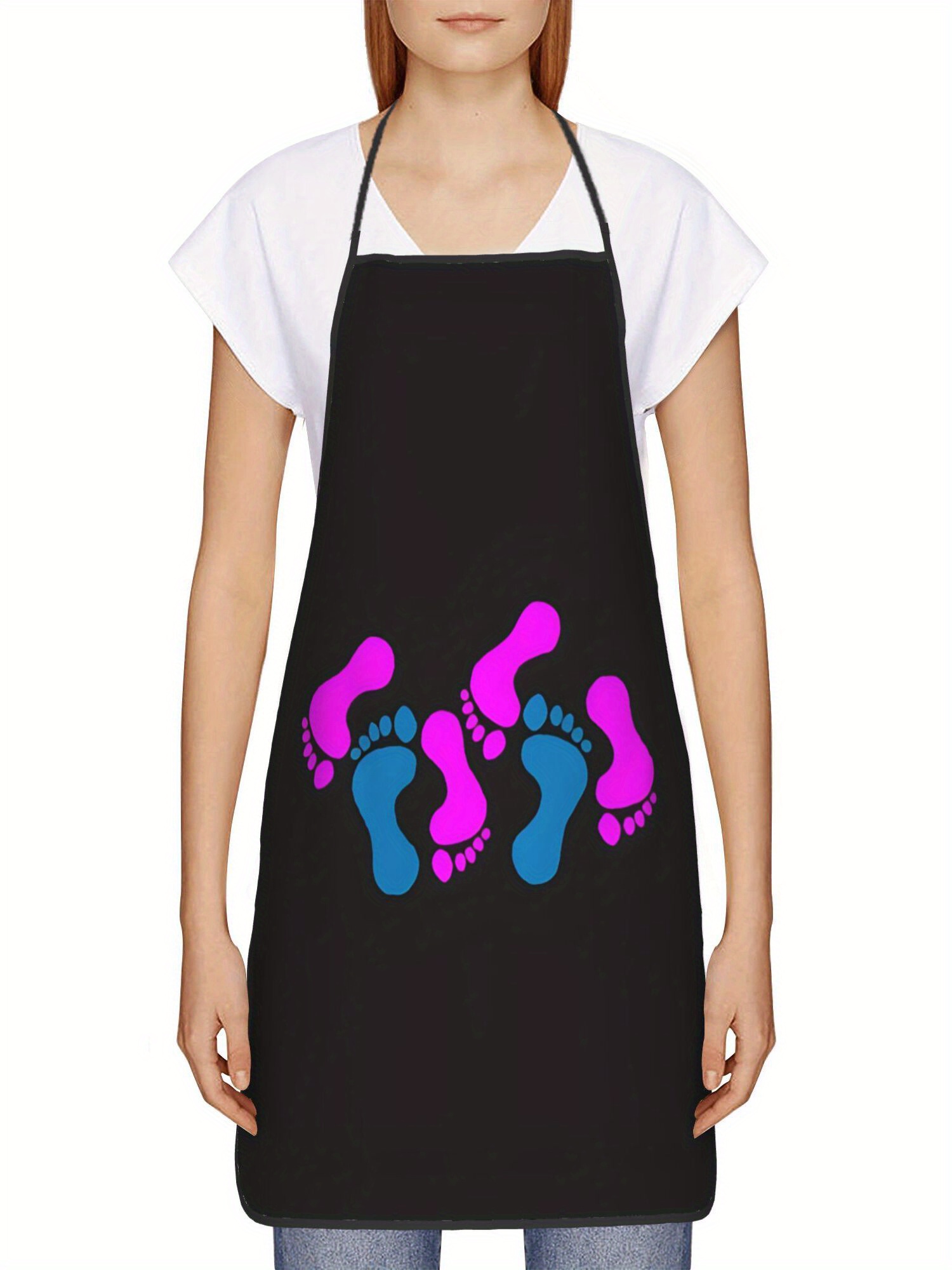 Baby Feet Kitchen Apron Pink B - Home Cooking Chef บทวิจารณ์และราคา