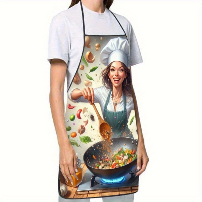 Vegetable Cooking Print Apron, - Home Cooking Chef บทวิจารณ์และราคา