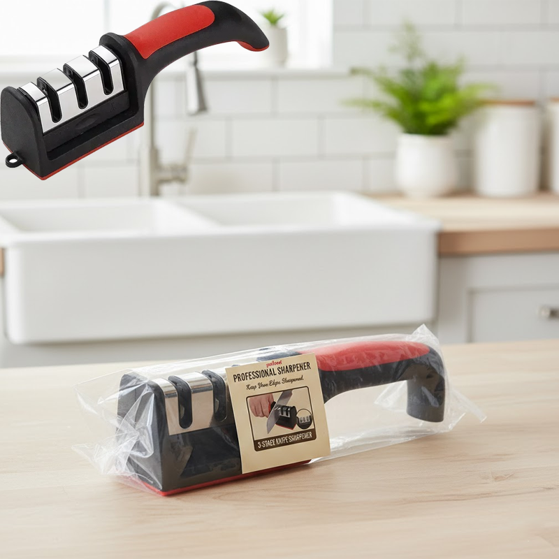 3-Stage Knife Sharpener Profes - Home Cooking Chef บทวิจารณ์และราคา