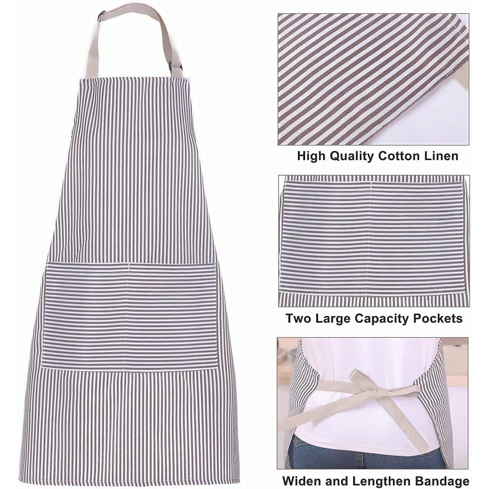 1/2PCS Striped Halter Neck Apr - Home Cooking Chef บทวิจารณ์และราคา