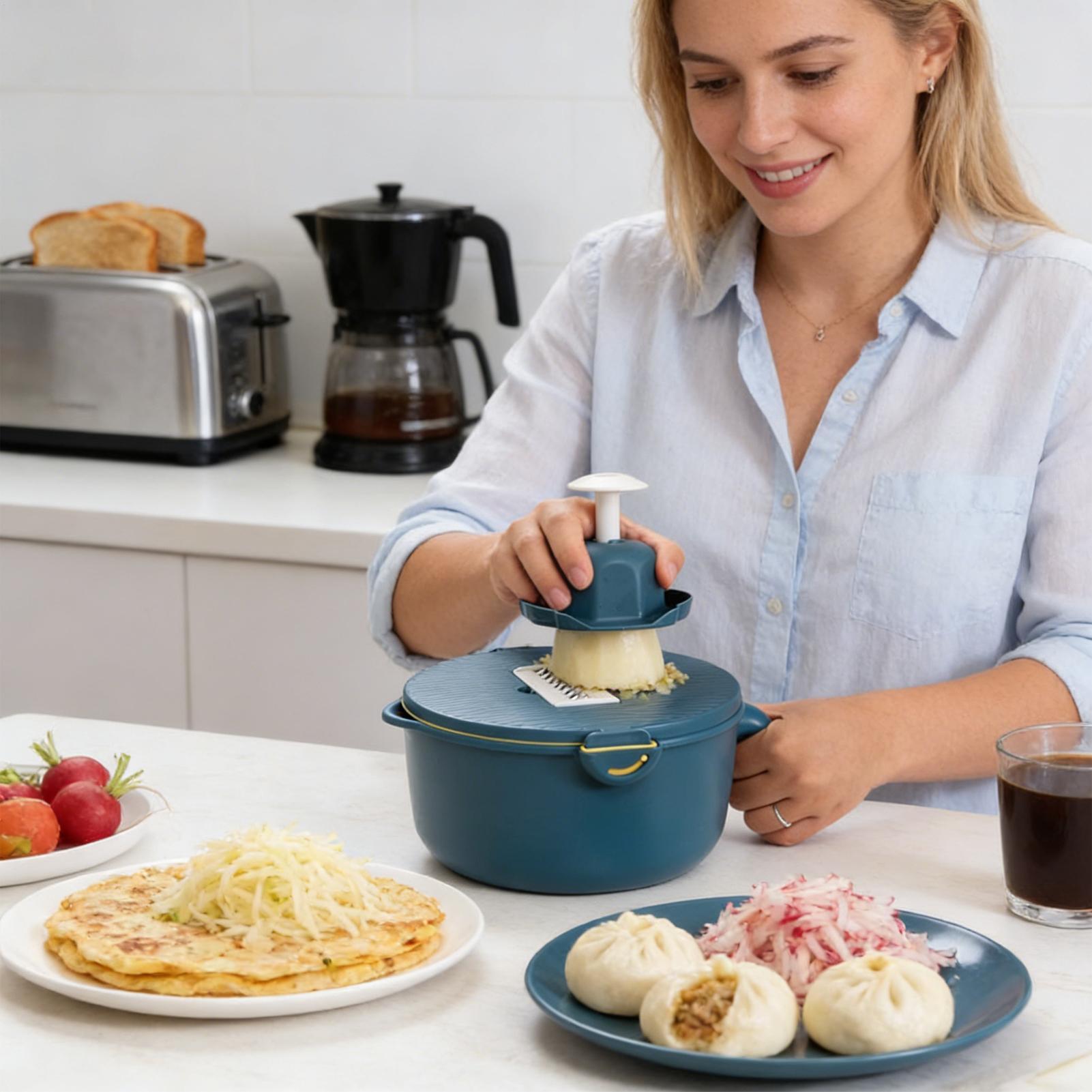 Vegetable Slicer Kitchen Shred - Home Cooking Meal บทวิจารณ์และราคา