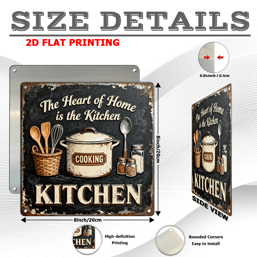 Vintage Metal Kitchen Wall Dec - Home Cooking Services บทวิจารณ์และราคา