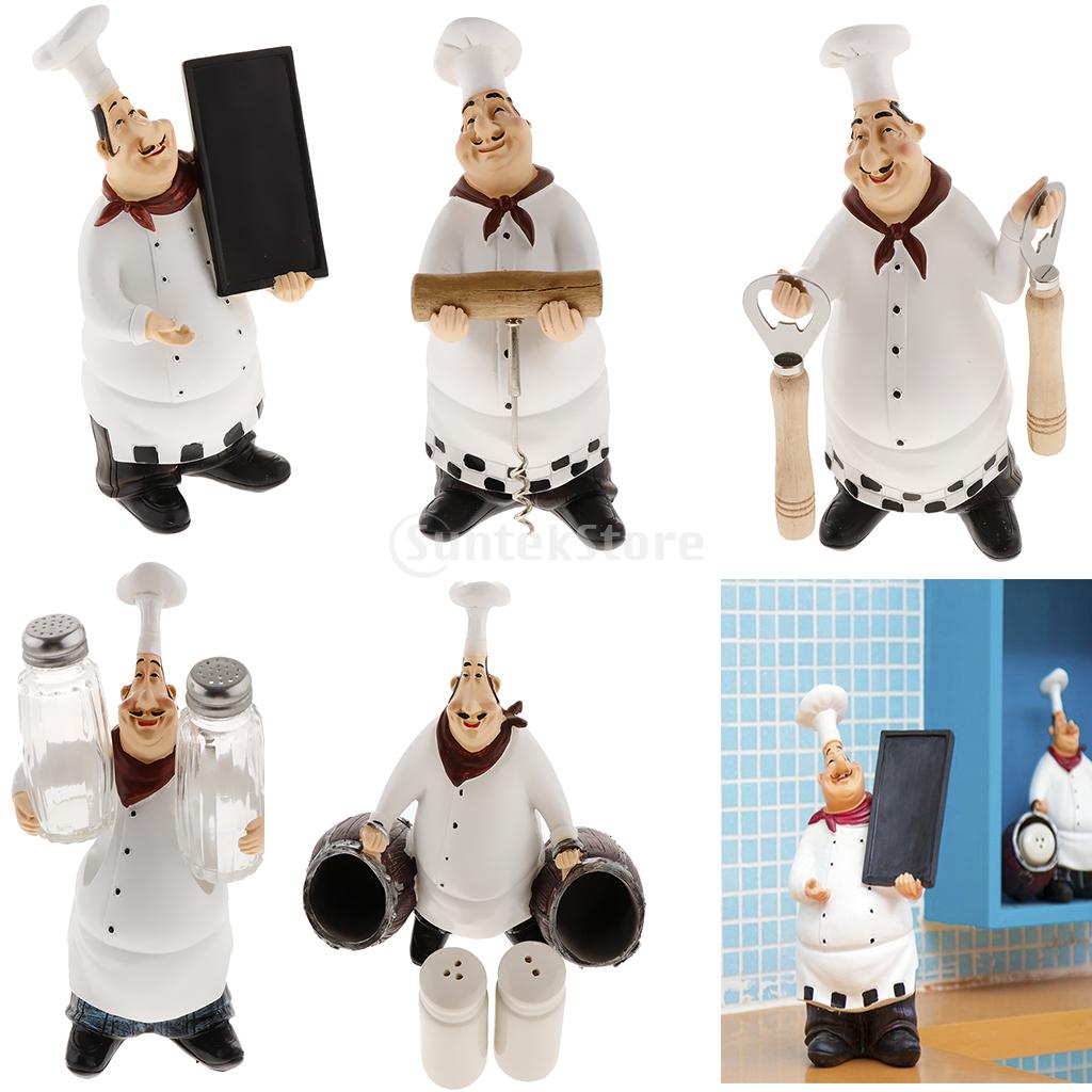 Country Retro Chef Statue Figu - Home Cooking Chef บทวิจารณ์และราคา