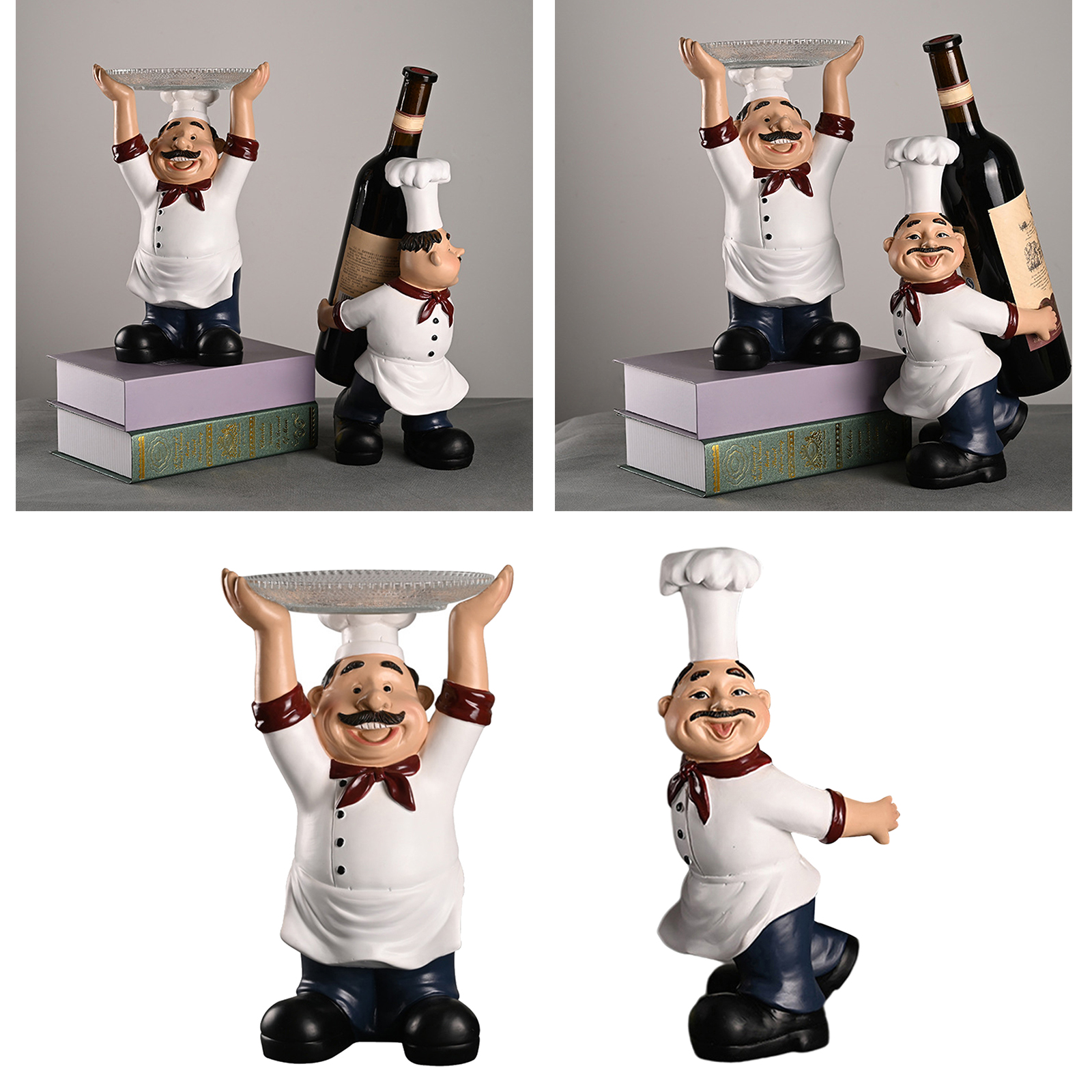 Country Retro Chef Statue Figu - Home Cooking Chef บทวิจารณ์และราคา