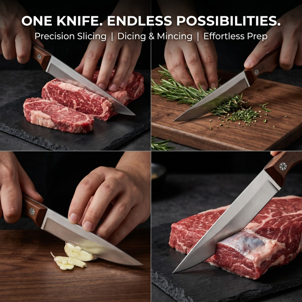 New Multi-Purpose Chef Knife U - Home Cooking Chef บทวิจารณ์และราคา
