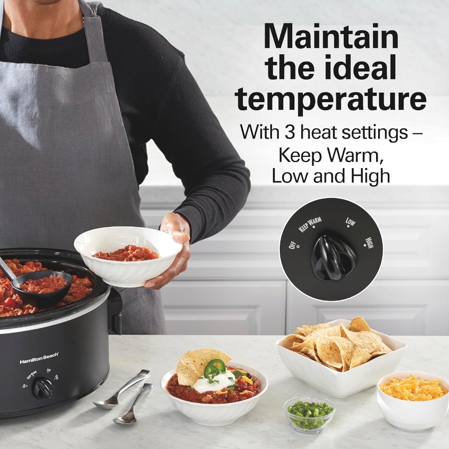7 Quart Slow Cooker with Space - Home Cooking Meal บทวิจารณ์และราคา