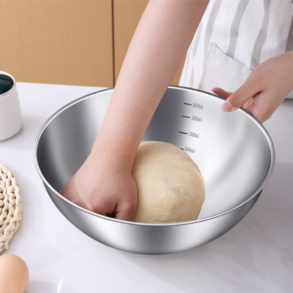 3pcs Stainless Steel Bowl Set  - Home Cooking Food บทวิจารณ์และราคา